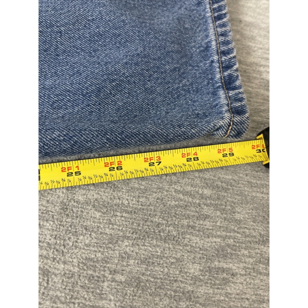 Vintage Dickies Carpenter Y2K Dickies Denim Blue Jeans Logo Men's Size 36x30 - Picture 10 of 11
